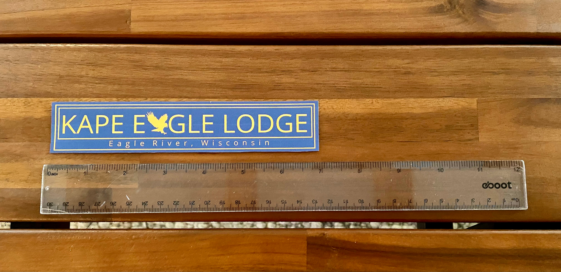 Kape Eagle Lodge bumper sticker